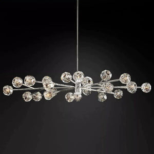 Kristina Glass Oval Chandelier 72"
