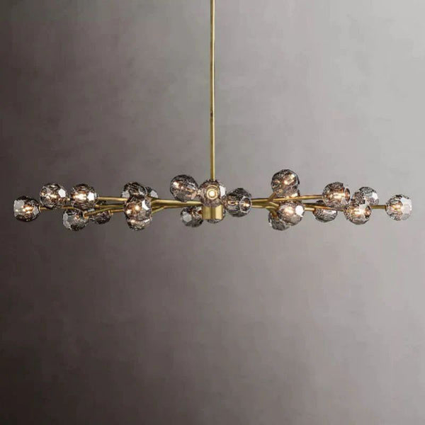 Kristina Glass Oval Chandelier 72"