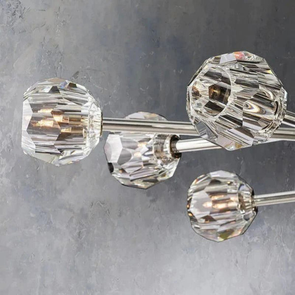 Kristina Glass Oval Chandelier 72"