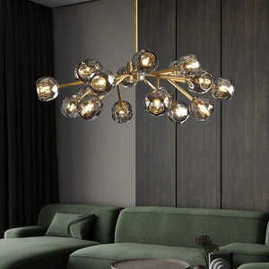 Kristina Glass Round Chandelier 36"