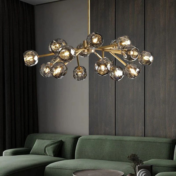 Kristina Glass Round Chandelier 36"