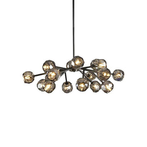 Kristina Glass Round Chandelier 36"