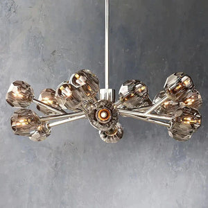 Kristina Glass Round Chandelier 36"