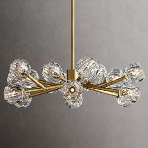 Kristina Glass Round Chandelier 36"