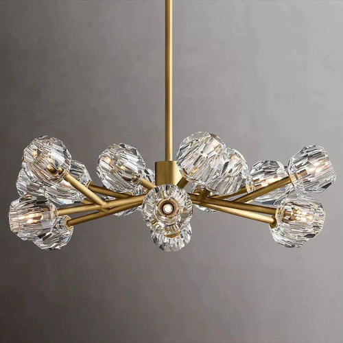 Kristina Glass Round Chandelier 36"