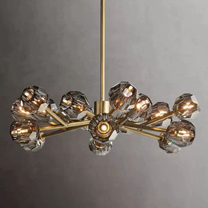 Kristina Glass Round Chandelier 36"