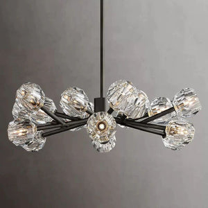 Kristina Glass Round Chandelier 36"