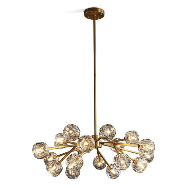 Kristina Glass Round Chandelier 36"