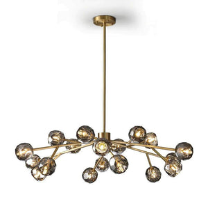 Kristina Glass Round  Dining Room Chandelier 48"