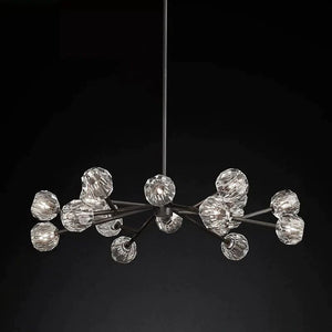 Kristina Glass Round  Dining Room Chandelier 48"
