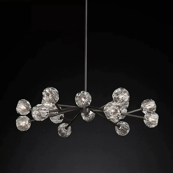 Kristina Glass Round  Dining Room Chandelier 48"