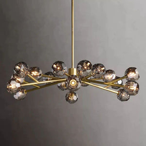 Kristina Glass Round  Dining Room Chandelier 48"