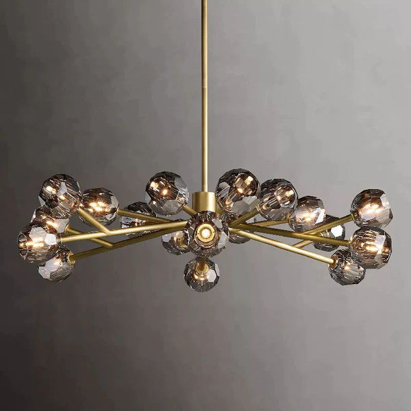 Kristina Glass Round  Dining Room Chandelier 48"