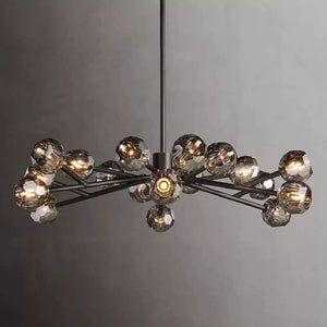 Kristina Glass Round  Dining Room Chandelier 48"