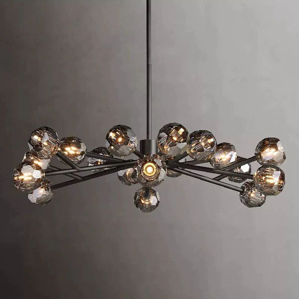Kristina Glass Round  Dining Room Chandelier 48"
