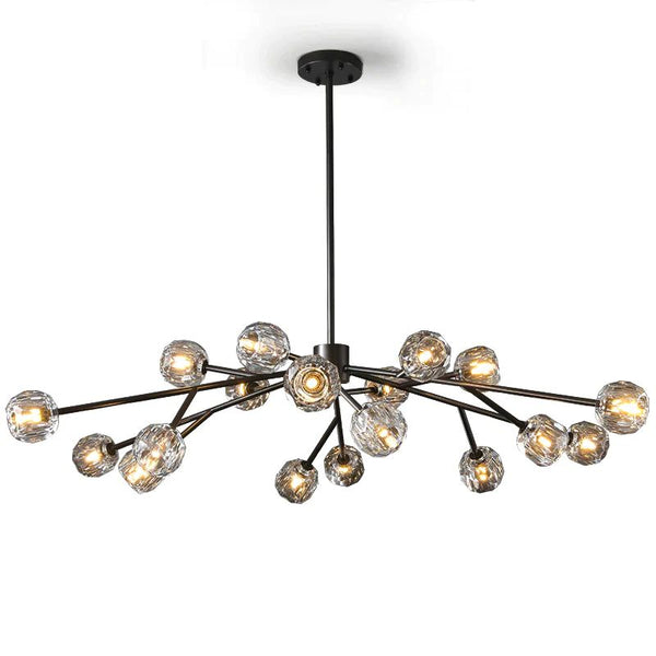 Kristina Glass Round Dining Room Chandelier 60"