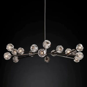 Kristina Glass Round Dining Room Chandelier 60"