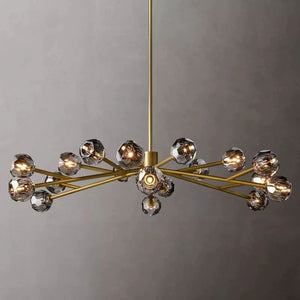 Kristina Glass Round Dining Room Chandelier 60"