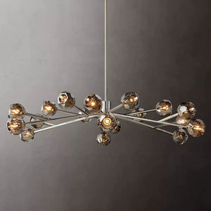 Kristina Glass Round Dining Room Chandelier 60"