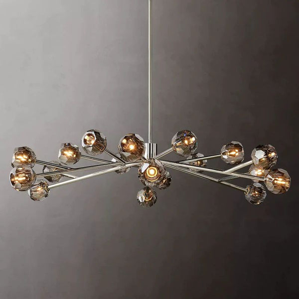 Kristina Glass Round Dining Room Chandelier 60"