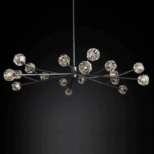 Kristina Glass Round Dining Room Chandelier 72"