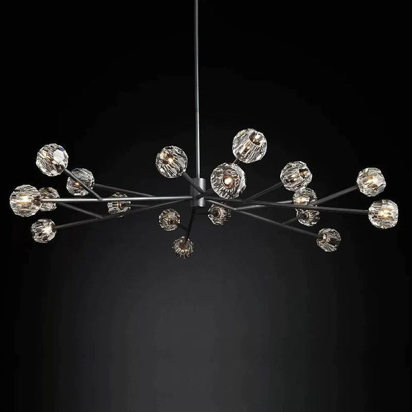 Kristina Glass Round Dining Room Chandelier 72"