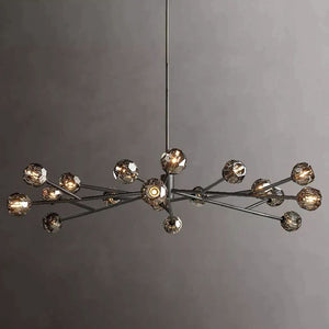 Kristina Glass Round Dining Room Chandelier 72"