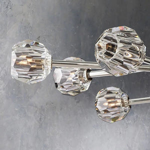 Kristina Glass Round Dining Room Chandelier 72"