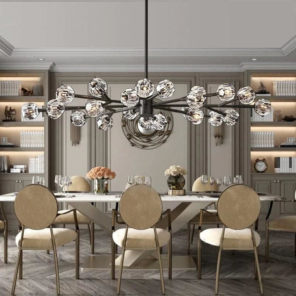 Kristina Glass Round Dining Room Chandelier 72"