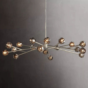 Kristina Glass Round Dining Room Chandelier 72"
