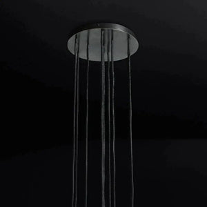 Kristina Glass Round Cluster Chandelier 14"