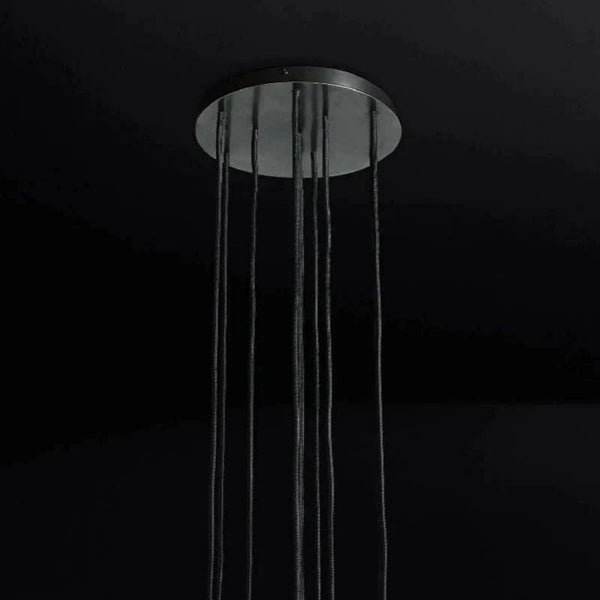 Kristina Glass Round Cluster Chandelier 14"