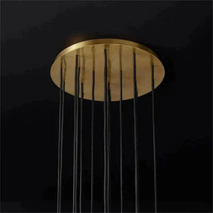 Kristina Glass Round Cluster Chandelier 19"