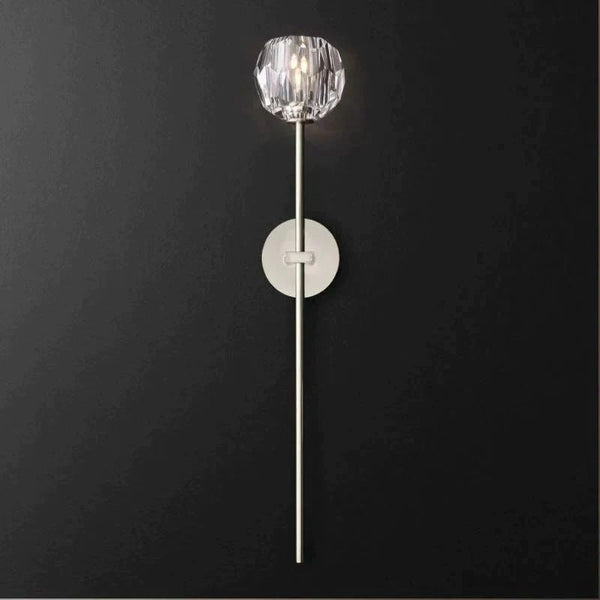 Kristina Glass Grand Bathroom Wall Sconce