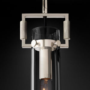 Mechanic Glass Cylinder Dining Room Pendant