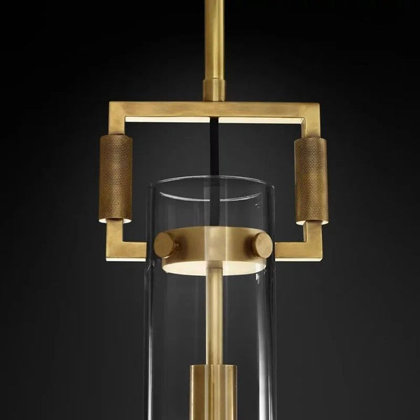 Mechanic Glass Cylinder Dining Room Pendant