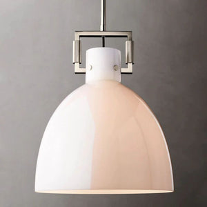 Mechanic Milk Glass Cloche Island Pendant