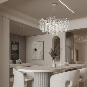 Modern Tree Branch Crystal Chandelier 55"L 30"D 40"D