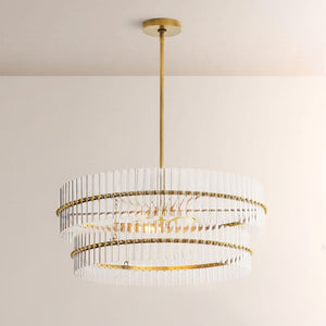 Mallory Crystal Round Chandlier