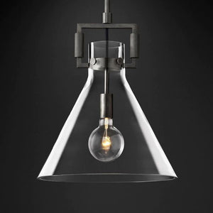 Mechanic Glass Funnel Island Pendant