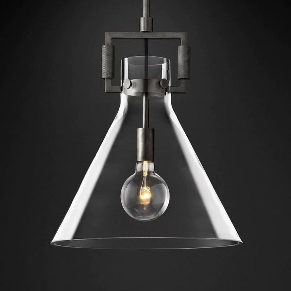 Mechanic Glass Funnel Island Pendant