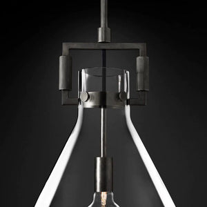 Mechanic Glass Funnel Island Pendant