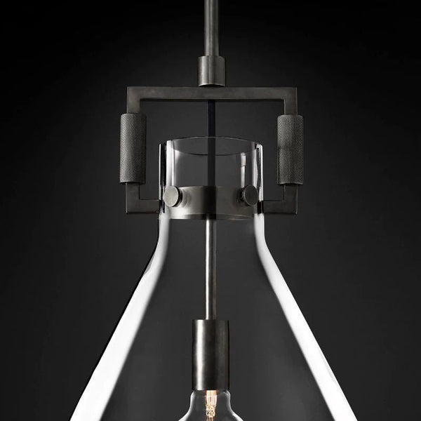 Mechanic Glass Funnel Island Pendant