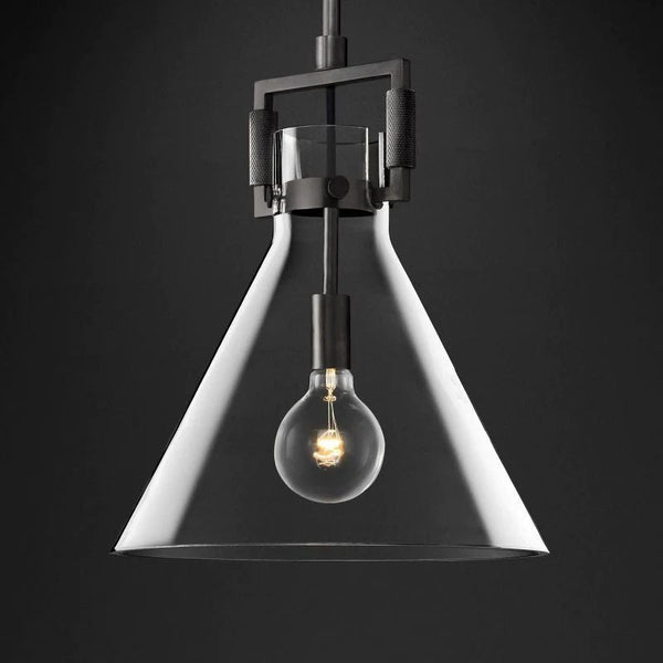 Mechanic Glass Funnel Island Pendant