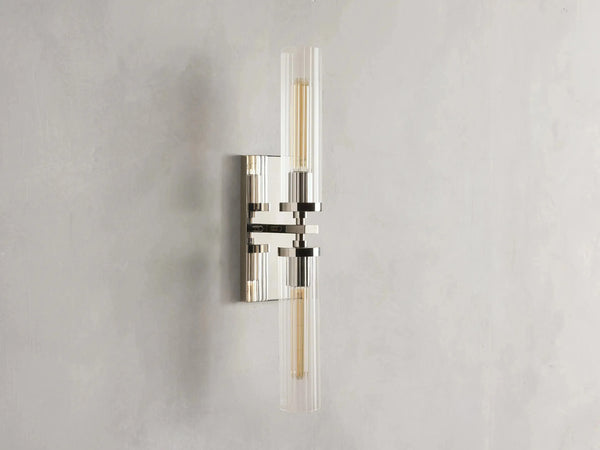 Andreas 2-Light Glass Wall Sconce