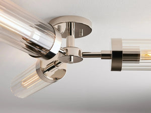 Andreas 3-Light Glass Flushmount