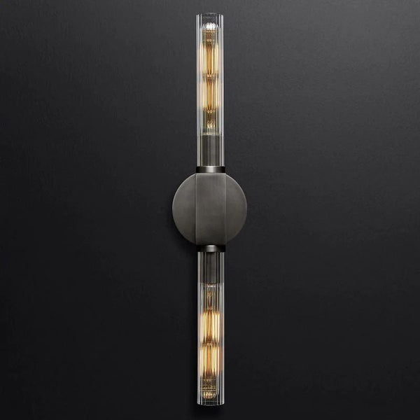 Cannele Glass Linear Wall Sconce