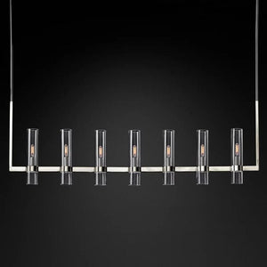 Ravella Blown Glass Linear Chandelier 59"