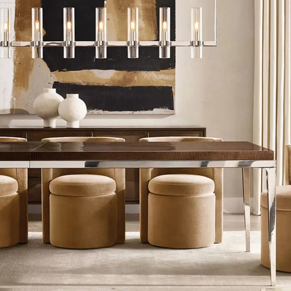 Ravella Blown Glass Linear Chandelier 59"