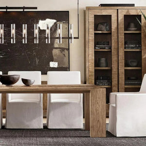 Ravella Blown Glass Linear Chandelier 59"